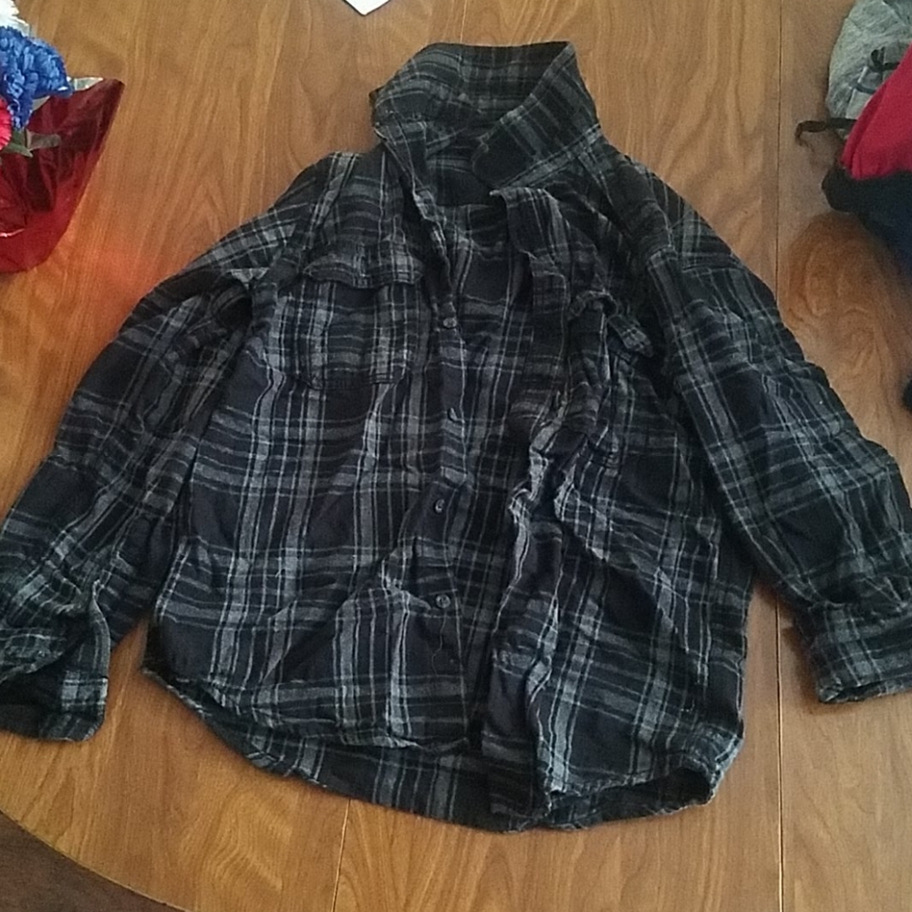 Plaid button up